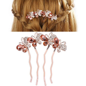 New Crystal Hair Flower Decor