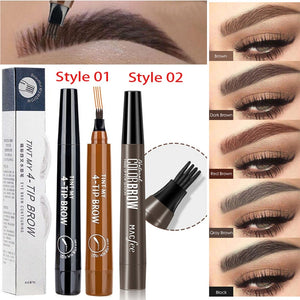 4 Points Microblading Tattoo Eyebrow Pen