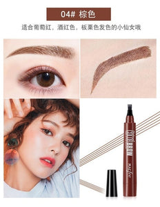 4 Points Microblading Tattoo Eyebrow Pen