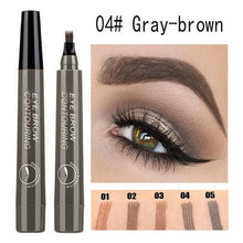 Load image into Gallery viewer, 4 Points Microblading Tattoo Eyebrow Pen
